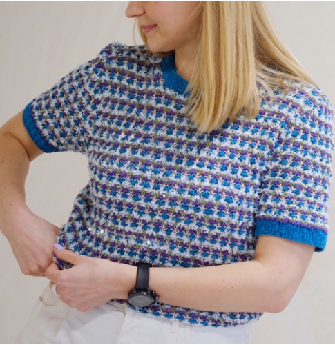 [Вязание] Футболка 'Шанель' (Лена Родина)