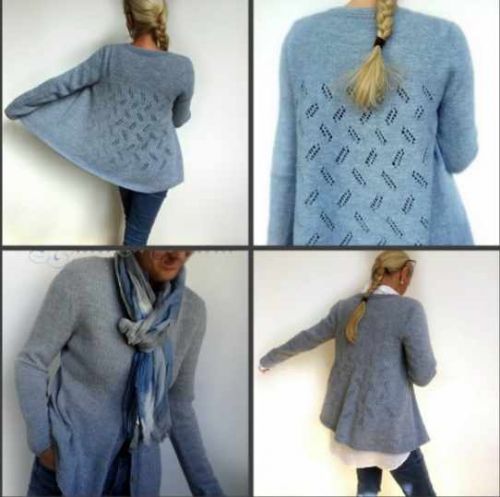 [Вязание] Кардиган Flying Feathers-Летающие Перья (Ютта фон Хинтерм Штайн)