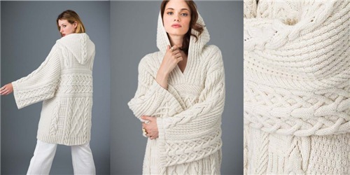 [Вязание] Пуловер с косами и капюшоном с обложки Vogue (Deborah Newton)