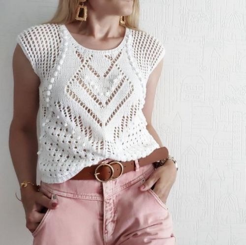 [Вязание] Топ «Анси» (beresneva_olga)