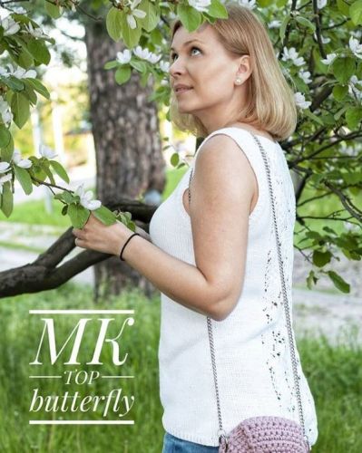 [Вязание] Топ «Butterfly» взрослая версия (Алена Михайлова)