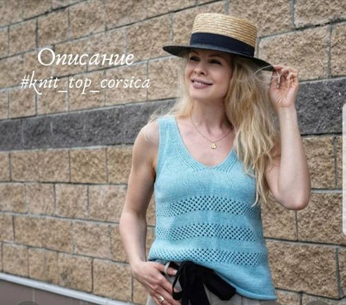 [Вязание] Топ «Corsica» (oxana.k.n.i.t)