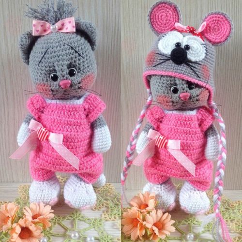 Мастер-класс 'Кошечка Анфиса в костюмчике мышки' (Инна Грабовая)