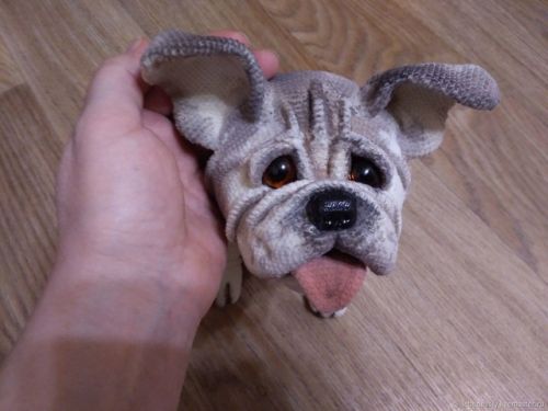 Мастер-класс по вязанию Бульдога (Людмила Лебедева)