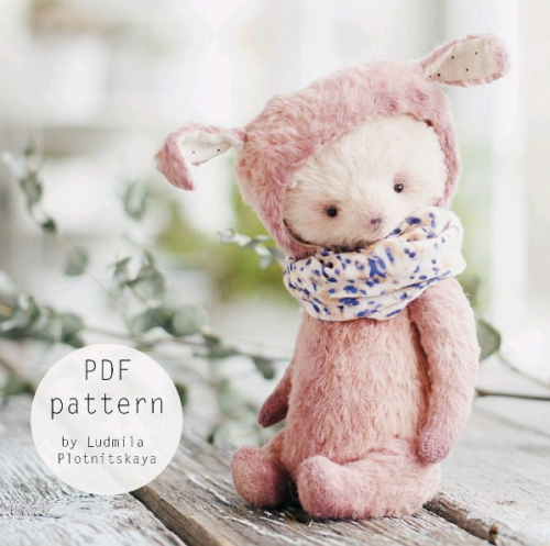 Мишка тедди в шапочке (Людмила Плотницкая)