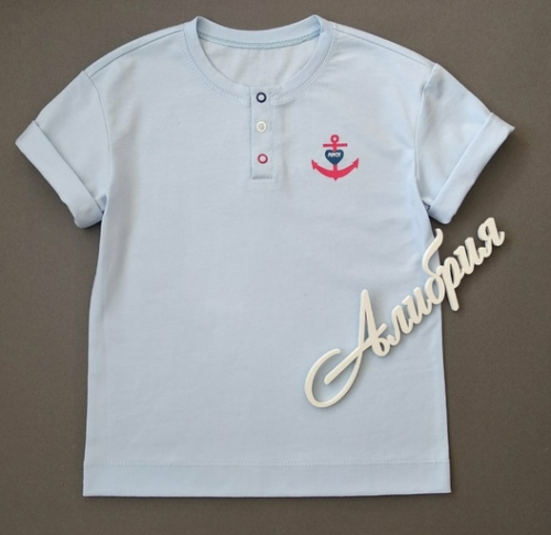 Лонг-футболка 'Хенли', выкройка, все размеры (Алибрия)