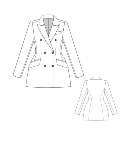 [La Forme] Мк по пошиву жакета с бёдрами по выкройке 0303