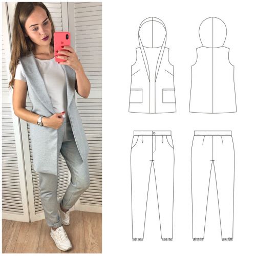 [Шитье] Выкройка жилетки и брюк (Элина Патыкова)