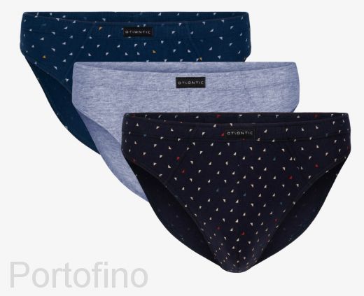 3MP-084 Трусы мужские спорт Small triangle Atlantic - набор 3 штуки