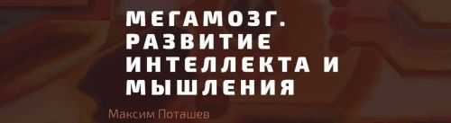 Мегамозг. Развитие интеллекта и мышления (Максим Поташев)