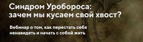 Синдром Уробороса: зачем мы кусаем свой хвост? (Елена Перепелицына)