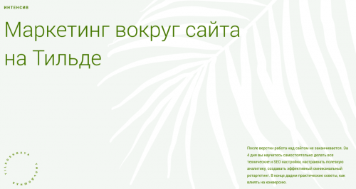 [Tildoshnaya] Маркетинг вокруг сайта на Тильде (Макс Ширко, Роман Яковенко)