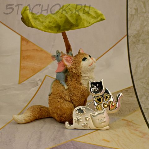 Брошь "Котики-экзотики" (Danecraft США)