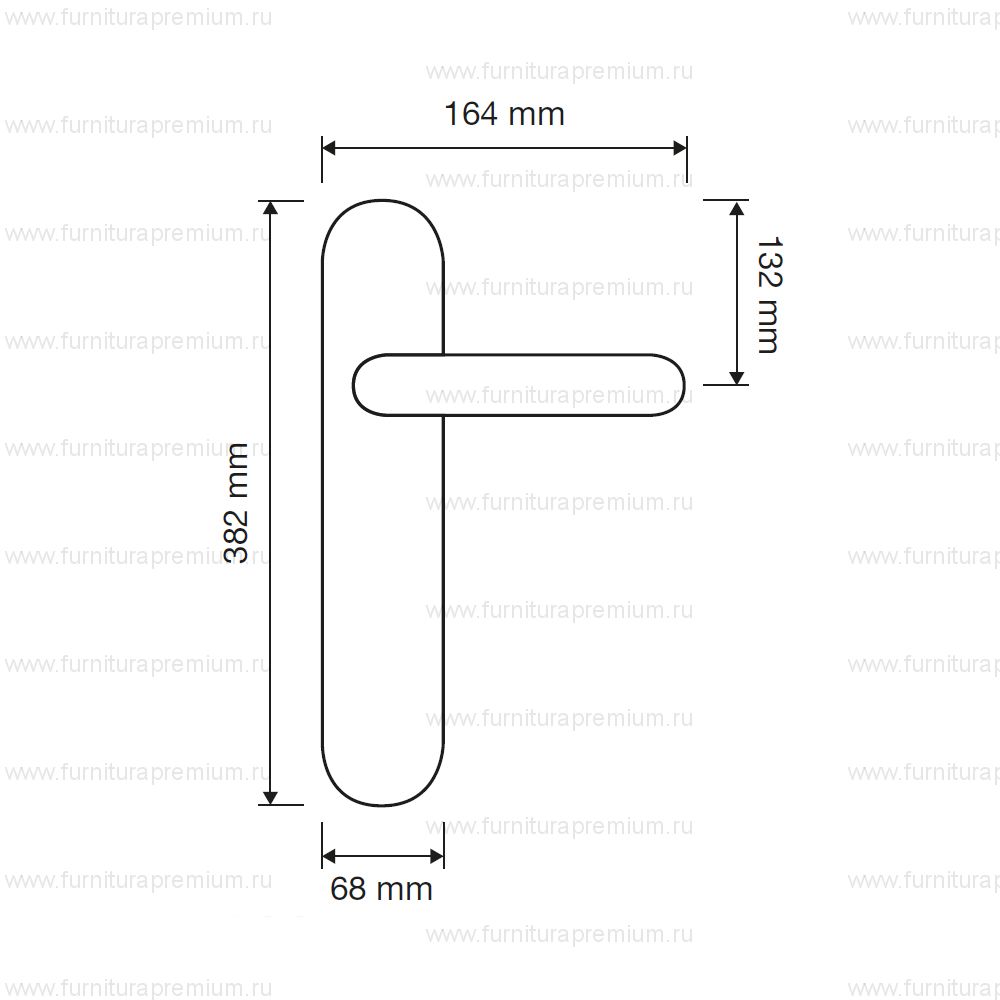 Ручка на планке Linea Cali Arcadia 1641 PL