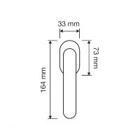 Оконная ручка Linea Cali Polo Zincral 460 SK схема