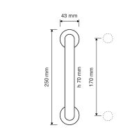 Ручка-скоба Linea Cali Aida 1610 MN схема