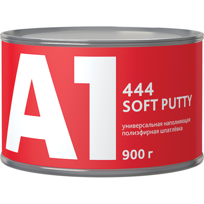 A1 444 SOFT PUTTY Универсальная легкошлифуемая шпатлевка, объем 900гр.