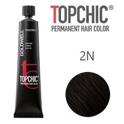 Goldwell Topchic 2N - Стойкая краска для волос - Черный натуральный 60 мл.