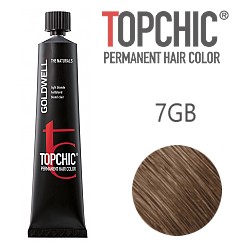 Goldwell Topchic 7GB - Стойкая краска для волос - Блондин золотисто-бежевый (Песочный русый) 60 мл.