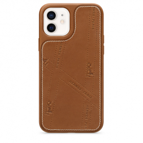 Чехол Hermès Bolduc Leather Case with MagSafe for iPhone 12