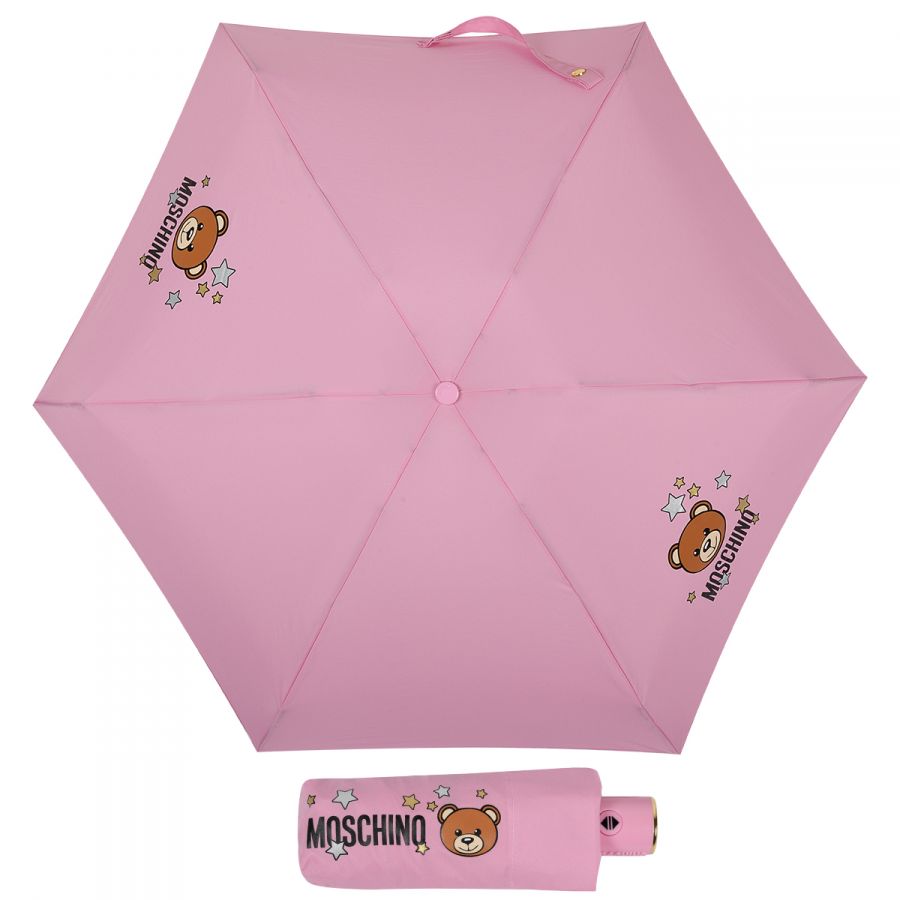 Зонт складной Moschino 8211-compactN Toy Stars Pink