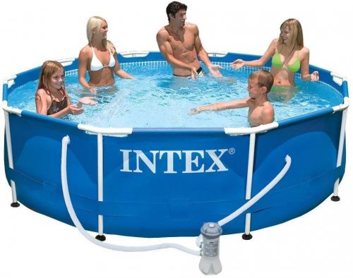 Бассейн каркасный Intex Metal Frame Pool 305x76 см с фильтр насосом 28202