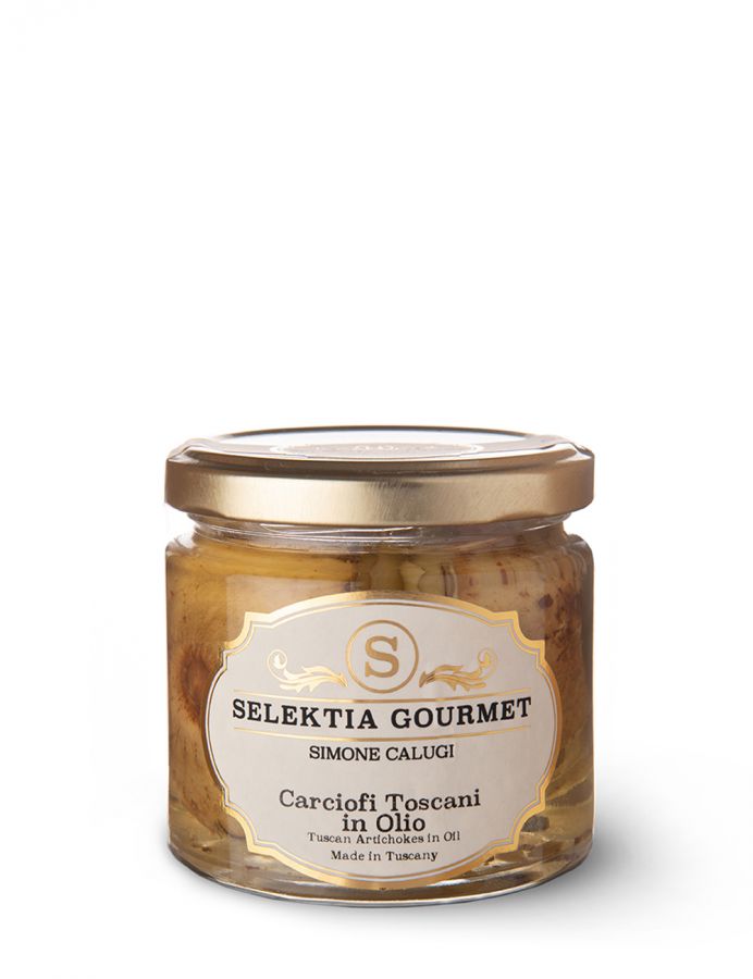 Артишоки тосканские в масле 160 г Carciofi toscani in olio, Selektia Tartufi 160 g