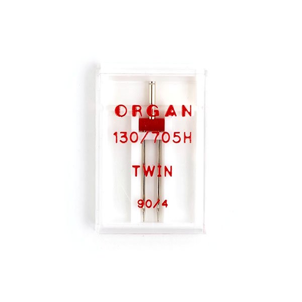 фото Иглы машинные ORGAN двойные 130/705H № 90/4 1 штука в упаковке ORGAN90/4.1