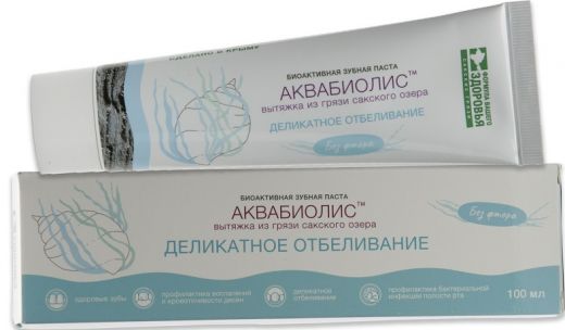 Зубная паста АКВАБИОЛИС «Деликатное отбеливание» 100 мл