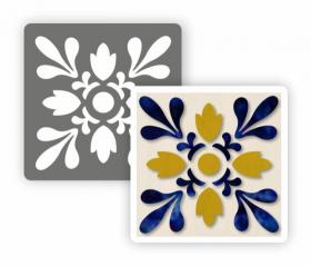Трафарет для творчества, Плитка азулежу, 10*10 см, ПА1м-24