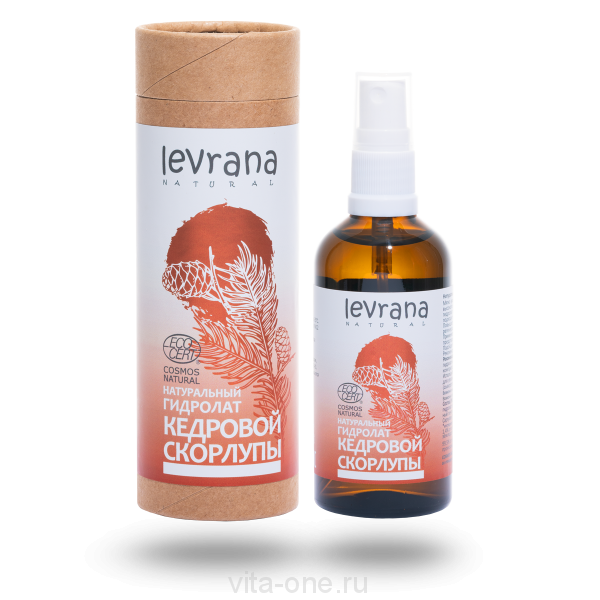 Натуральный гидролат Кедровой скорлупы Levrana 100 мл ECOCERT