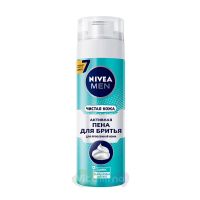 Nivea Активная пена для бритья Чистая кожа, 200 мл