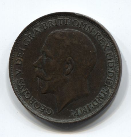 1 пенни 1913 Великобритания XF