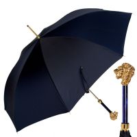 Зонт-трость Pasotti Leone Gold StripesS Dark Blu