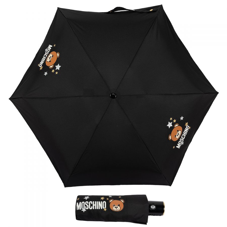 Зонт складной Moschino 8211-compactA Toy Stars Black