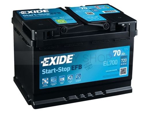 Exide Start-Stop EFB 70 Ah 720 A EL700