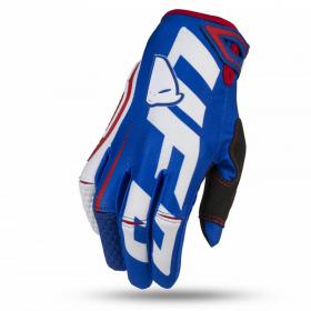 UFO Blaze Glove Blue/White перчатки для мотокросса, бело-синие