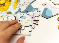 Деревянный пазл карта мира