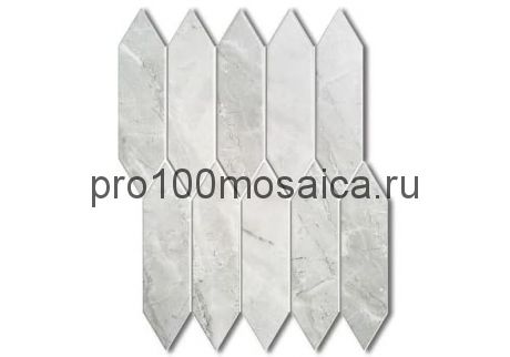 ROYAL GREY Плитка мозаика серый с прожилками  PORCELAIN  257.5*313*6 (ORRO Mosaic)