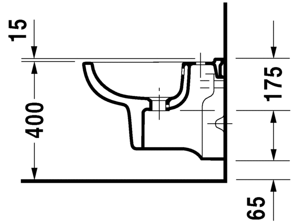 Биде Duravit подвесное D-Code 223715 ФОТО