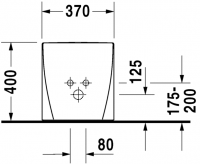 Биде Duravit напольное Starck 2 227210 схема 3