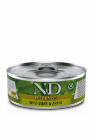 N&D CAT PRIME BOAR&APPLE (Кабан с Яблоком для кошек) 80г.