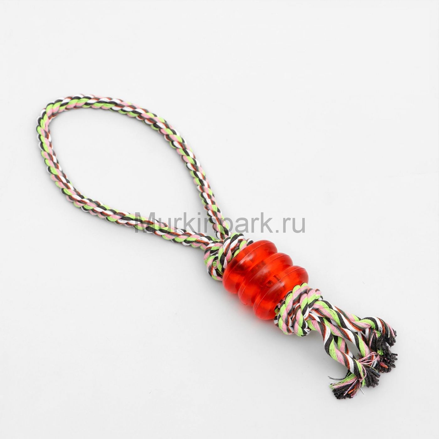 Игрушка канатная "Узел с кольцами", до 90 г, микс цветов