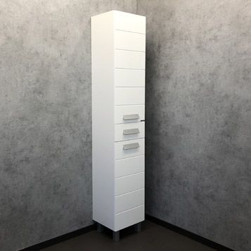 Шкаф-колонна Comforty  Модена М-35 белая матовая