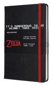 Книжка зап.Moleskine Large THE LEGEND OF ZELDA линейка черный LEZDQP060A