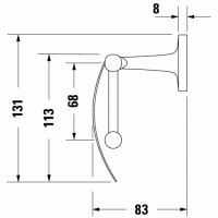 Duravit Starck T 0099404600 (схема 2)