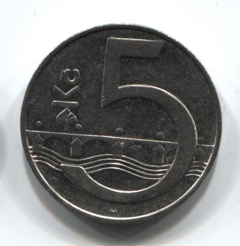 5 крон 1994 Чехия