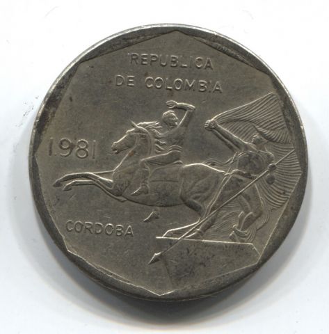 10 песо 1981 Колумбия