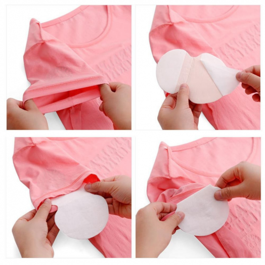 Вкладыши защиты от пота (Underarm Sweat-Absorbing Paste), 6 пар