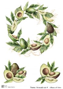 Avocado set 4